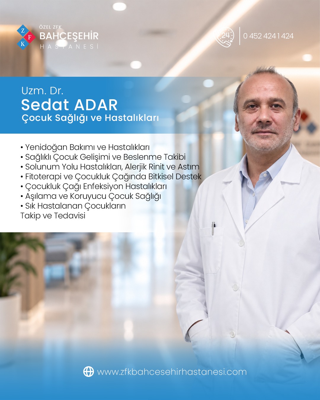 Uzm. Dr. Sedat ADAR Çocuk Sağlığı ve Hastalıkları alanındaki bilgi ve…